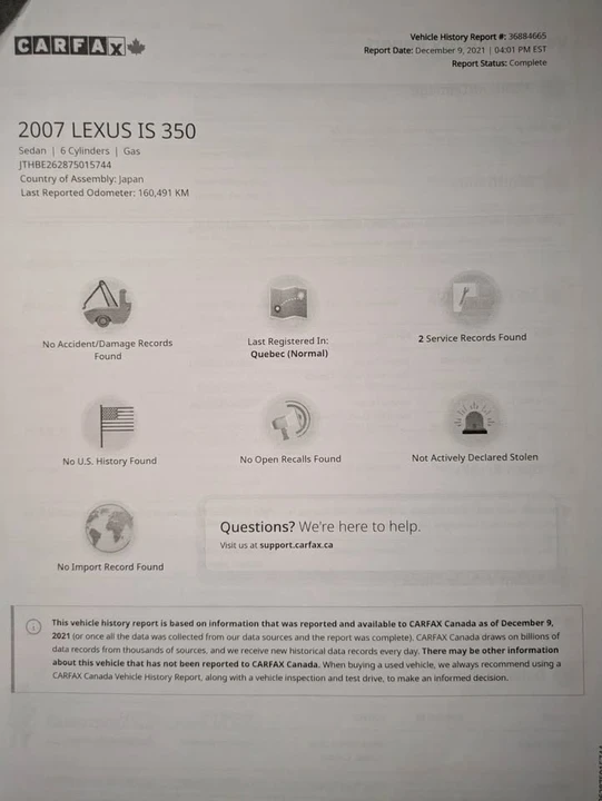 2007 Lexus IS 2nd Gen - Image 11 of 11