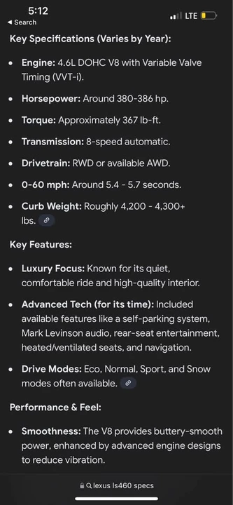 2007 Lexus LS 4th Gen - Image 9 of 9