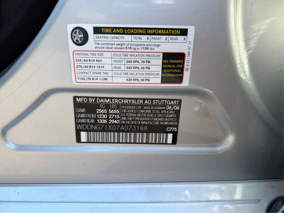2007 Mercedes-Benz W221 S-Class - Image 12 of 16