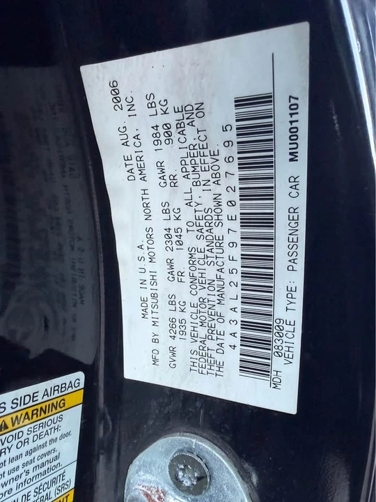 2007 Mitsubishi Eclipse 4th Gen - Image 16 of 16