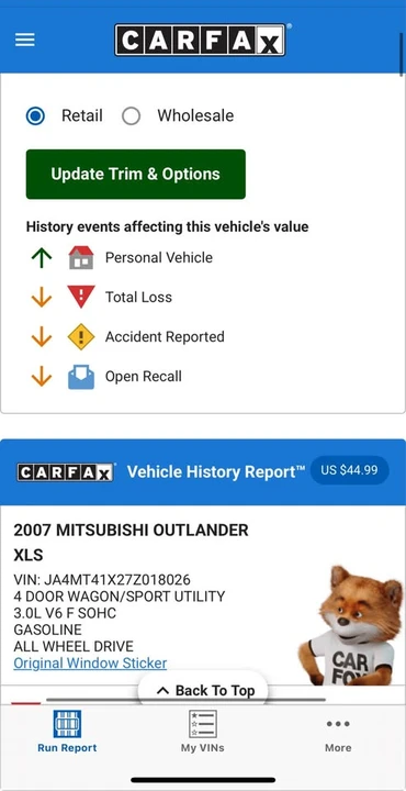 2007 Mitsubishi Outlander - Image 10 of 12
