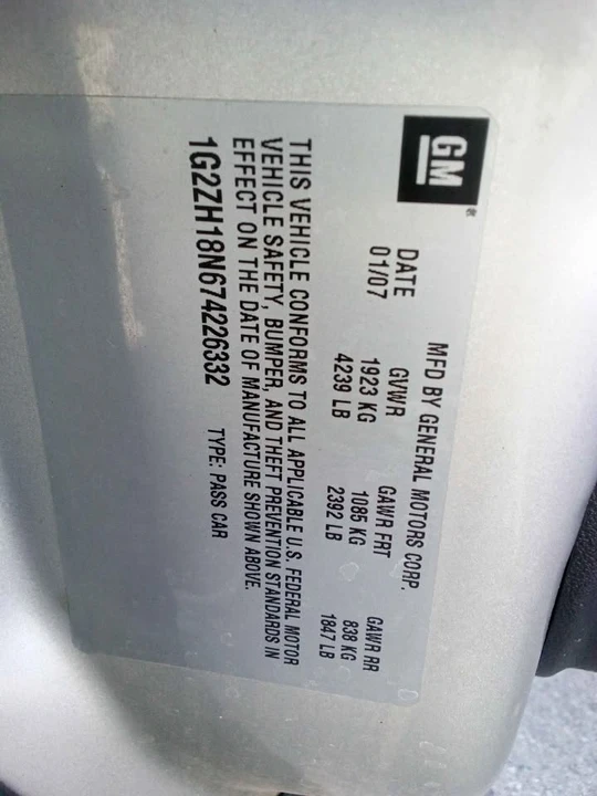 2007 Pontiac G6 - Image 5 of 9
