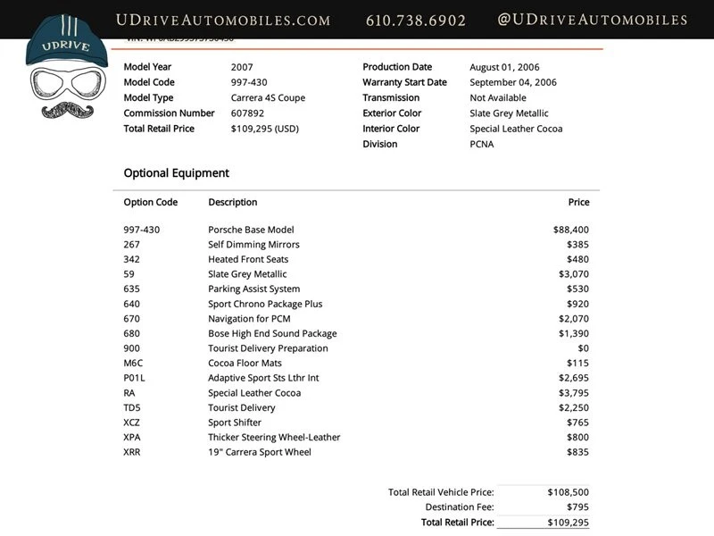 2007 Porsche 997 Carrera 4S - Image 2 of 31