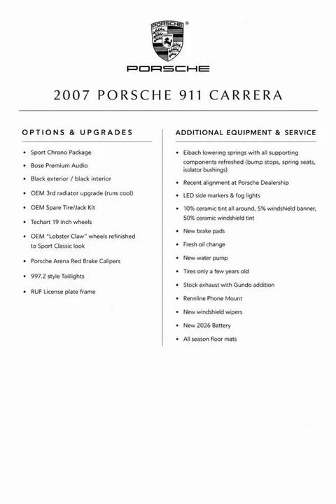 2007 Porsche 997 Carrera - Image 22 of 22