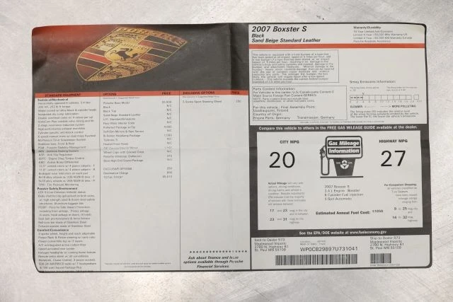 2007 Porsche 987 Boxster S - Image 6 of 21