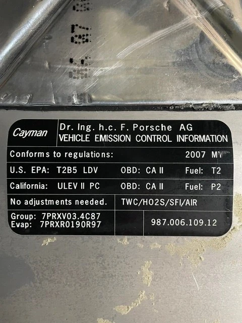 2007 Porsche 987 Cayman - Image 11 of 11