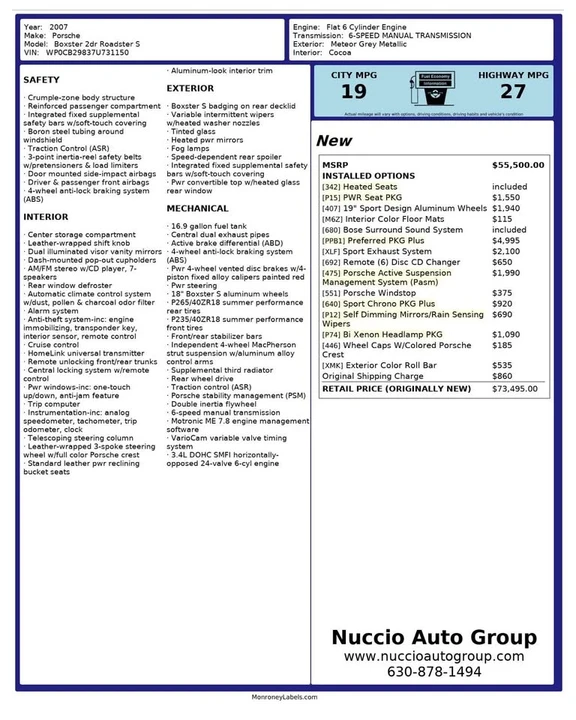 2007 Porsche 987 Boxster S - Image 2 of 19