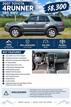 2007 Toyota 4Runner SR5 4WD
