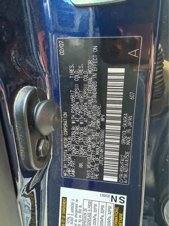 2007 Toyota 4Runner 4th Gen - Image 11 of 13