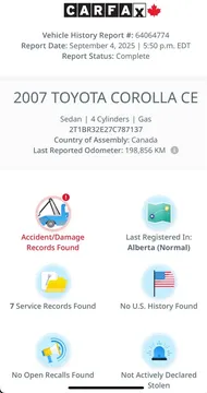 2007 Toyota Corolla CE