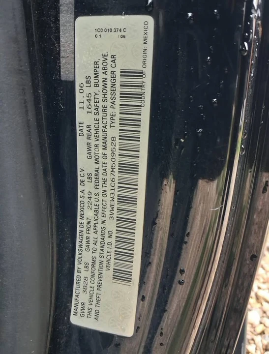 2007 Volkswagen New Beetle - Image 8 of 8