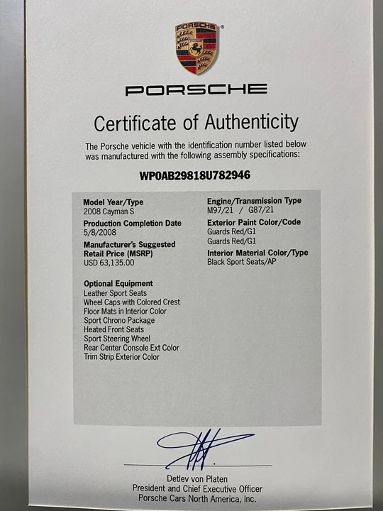 2008 Porsche 987 Cayman S - Image 16 of 17