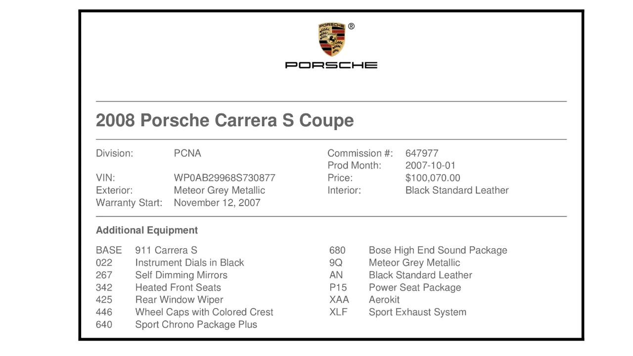 2008 Porsche 997 Carrera S - Image 2 of 19