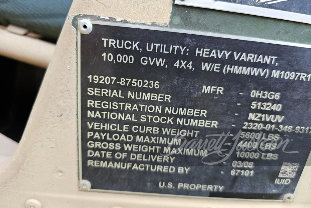 2008 AM General Hummer - Image 3 of 4