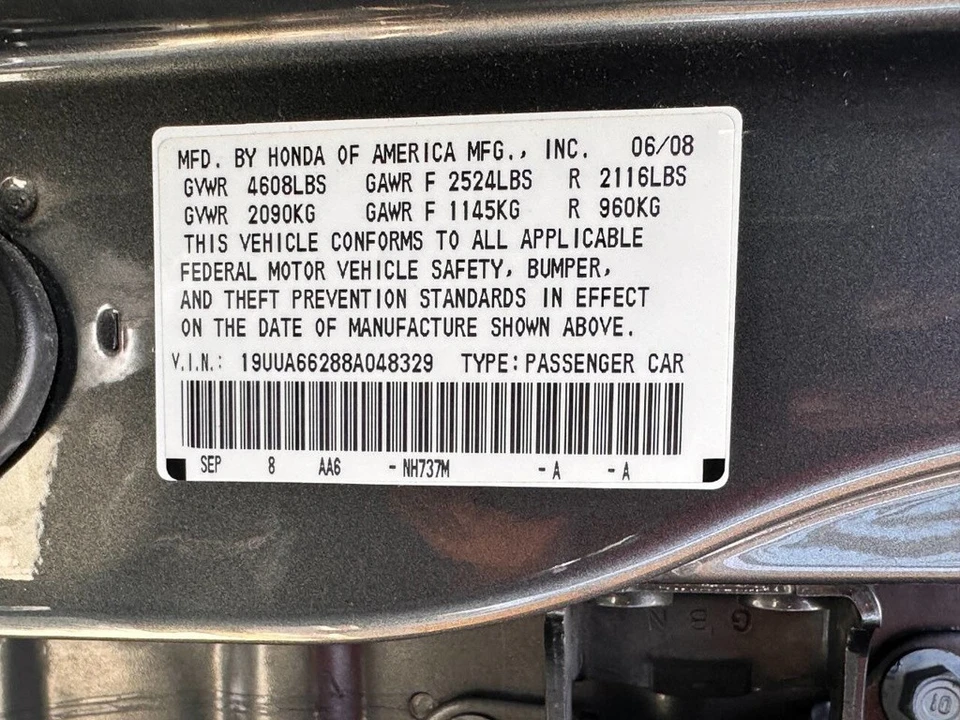 2008 Acura TL 3rd Gen - Image 10 of 24