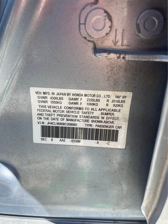 2008 Acura TSX 1st Gen - Image 11 of 11