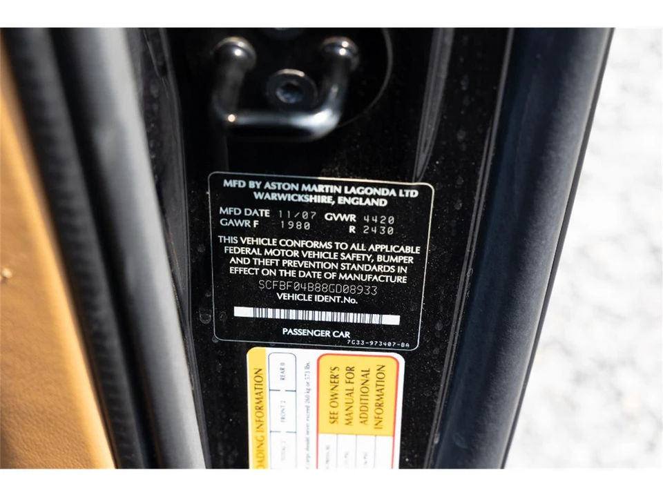 2008 Aston Martin Vantage - Image 30 of 31