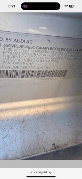 2008 Audi B7 A4 - Image 14 of 14