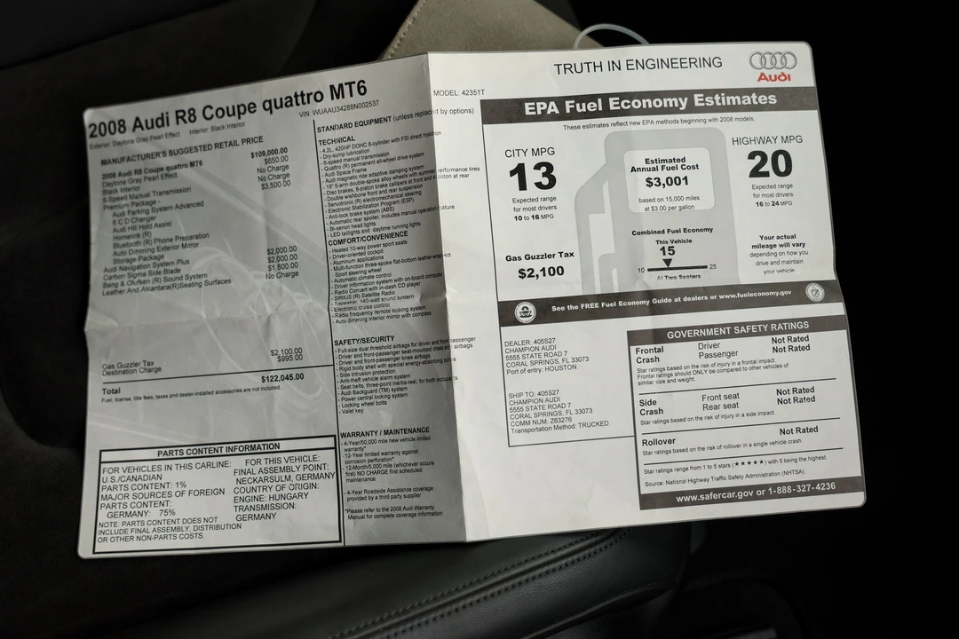 2008 Audi 42 R8 - Image 29 of 31