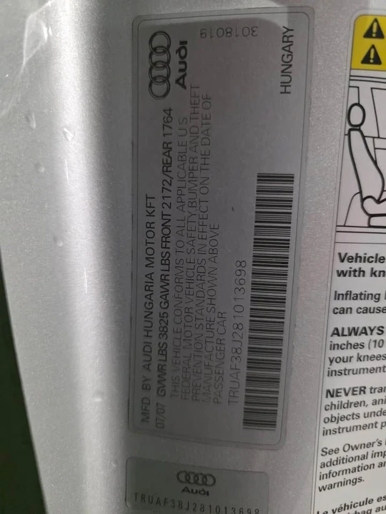 2008 Audi TTS Mk2 - Image 14 of 14