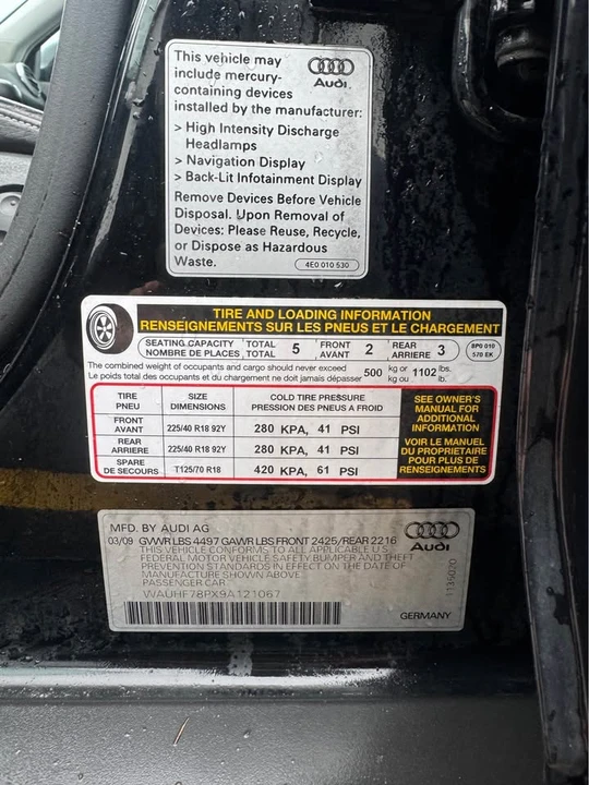 2008 Audi 8P A3 - Image 17 of 18
