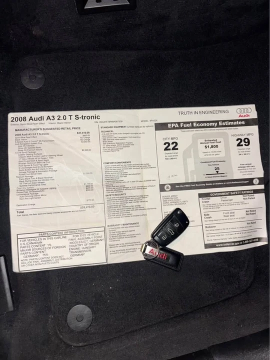 2008 Audi 8P A3 - Image 14 of 14
