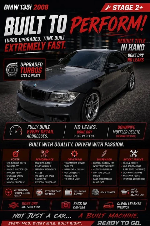 2008 BMW E82 135i & 135is - Image 14 of 14