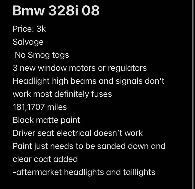 2008 BMW E90 3 Series Sedan - Image 6 of 6