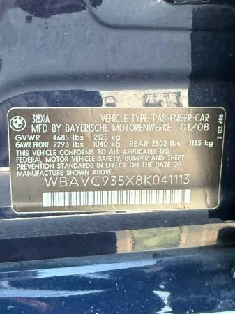 2008 BMW E90 3 Series Sedan - Image 16 of 19