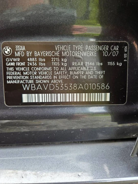 2008 BMW E90 335i Sedan - Image 11 of 21