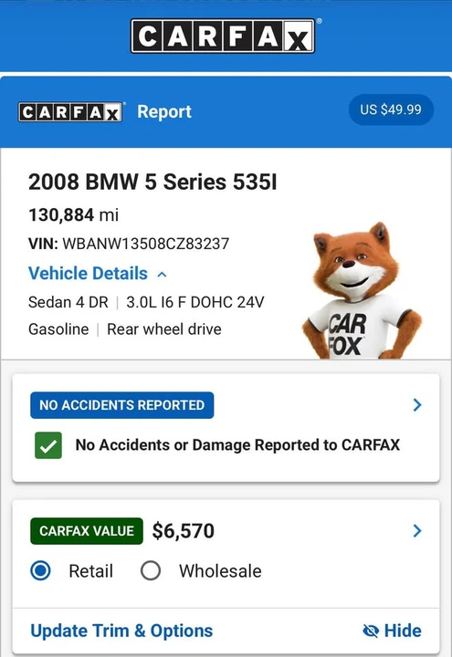 2008 BMW E60 5 Series Sedan - Image 12 of 20