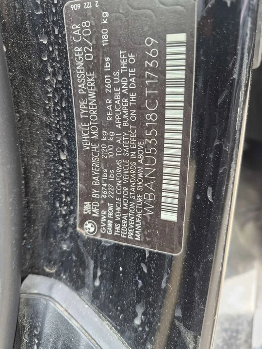 2008 BMW E60 5 Series Sedan - Image 7 of 11