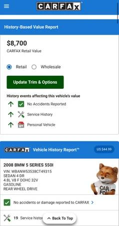 2008 BMW E60 545i & 550i Sedan - Image 2 of 16