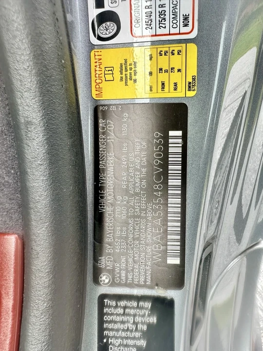 2008 BMW E63/E64 6 Series - Image 19 of 20
