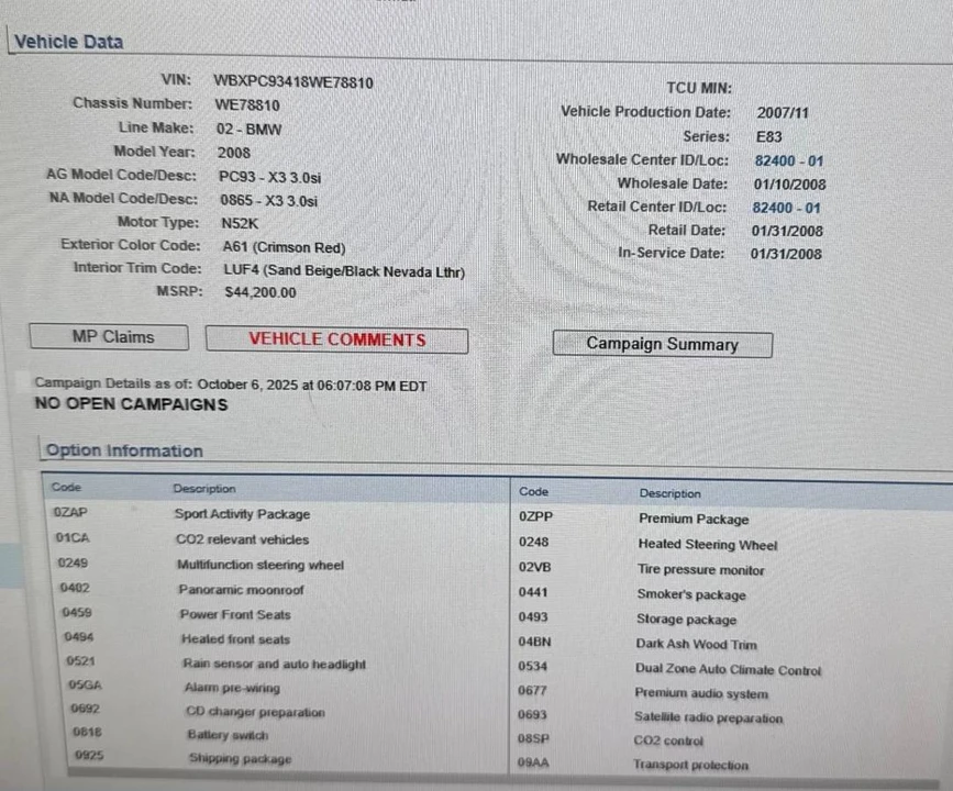 2008 BMW E83 X3 - Image 22 of 22