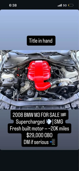 2008 BMW E90 M3 Sedan - Image 2 of 3