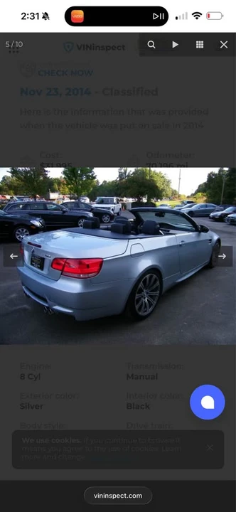 2008 BMW E93 M3 Convertible - Image 6 of 16