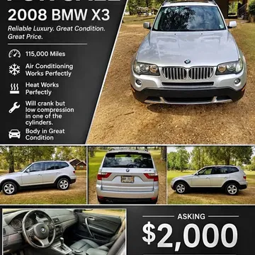 2008 BMW X3 3.0si Sport Utility 4D