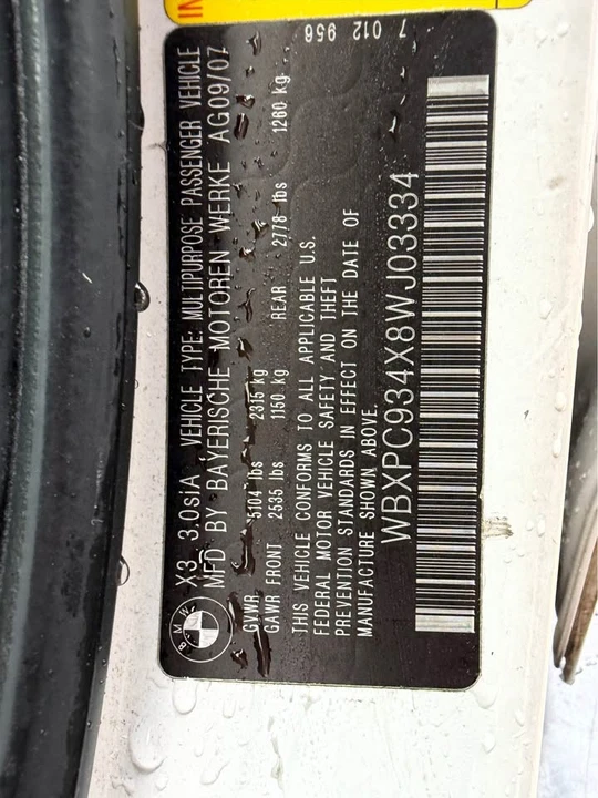 2008 BMW E83 X3 - Image 16 of 16