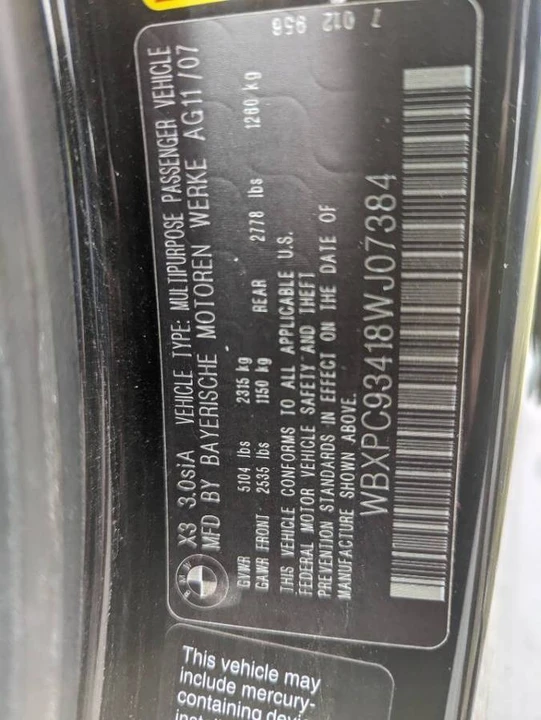 2008 BMW E83 X3 - Image 23 of 23