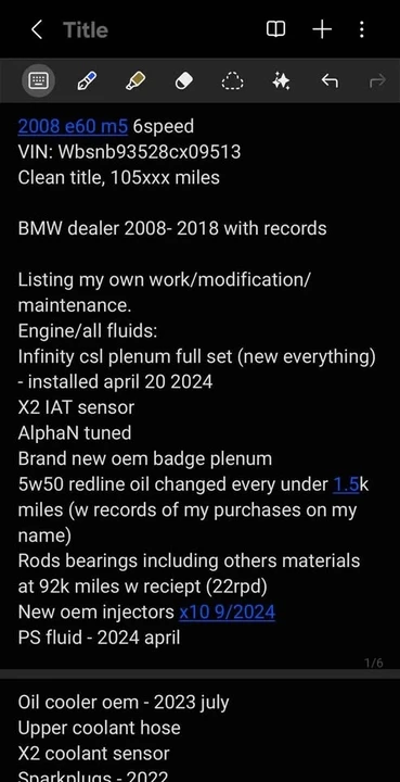 2008 BMW E60 M5 - Image 15 of 19