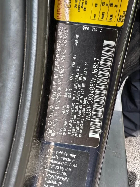 2008 BMW E83 X3 - Image 19 of 19