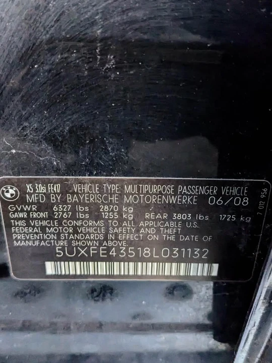 2008 BMW E70 X5 - Image 14 of 14