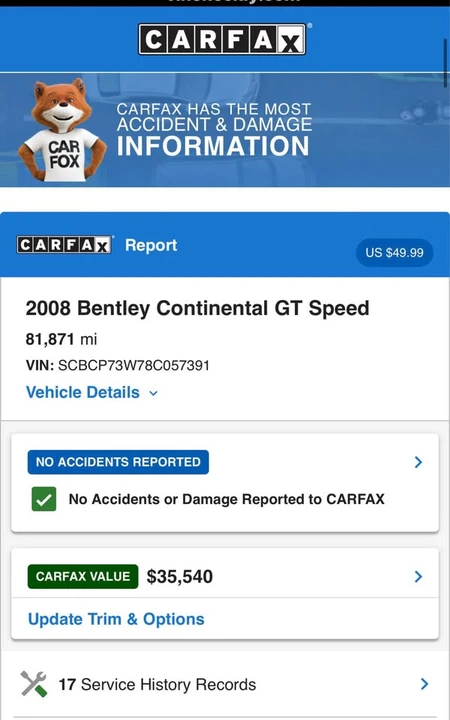 2008 Bentley Continental GT Speed 1st Gen - Image 10 of 10