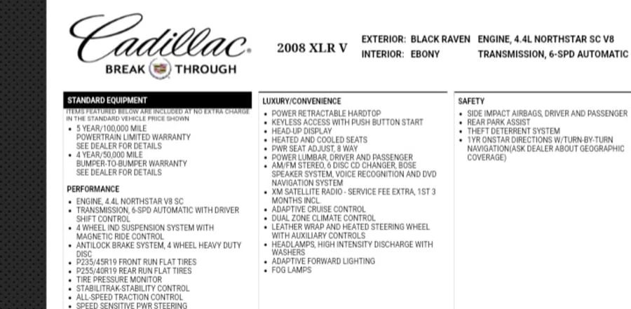 2008 Cadillac XLR-V - Image 26 of 27