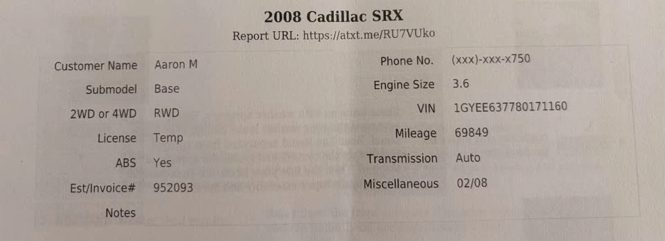 2008 Cadillac SRX - Image 12 of 15