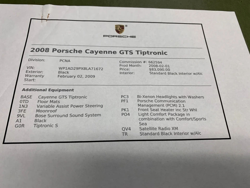 2008 Porsche 955/957 Cayenne GTS - Image 18 of 19
