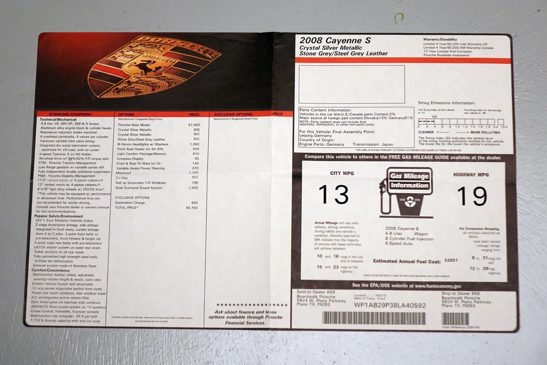 2008 Porsche 955/957 Cayenne S - Image 14 of 22