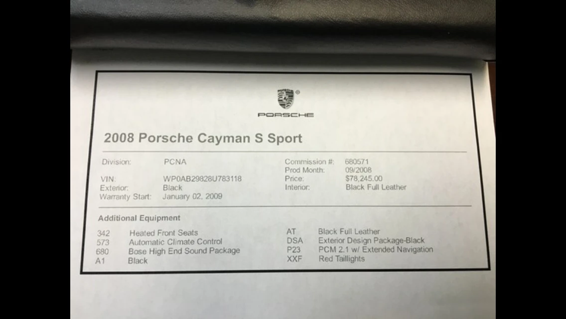 2008 Porsche 987 Cayman S - Image 3 of 19
