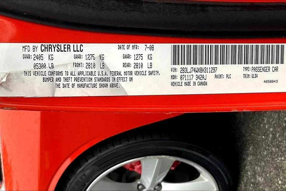 2008 Dodge Challenger SRT8 & 392 3rd Gen - Image 10 of 10
